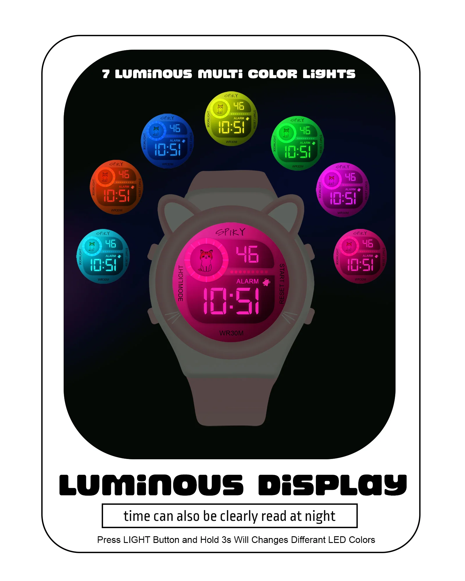 Spiky Eva26 Fun Digital Watch for Kids - Image 13