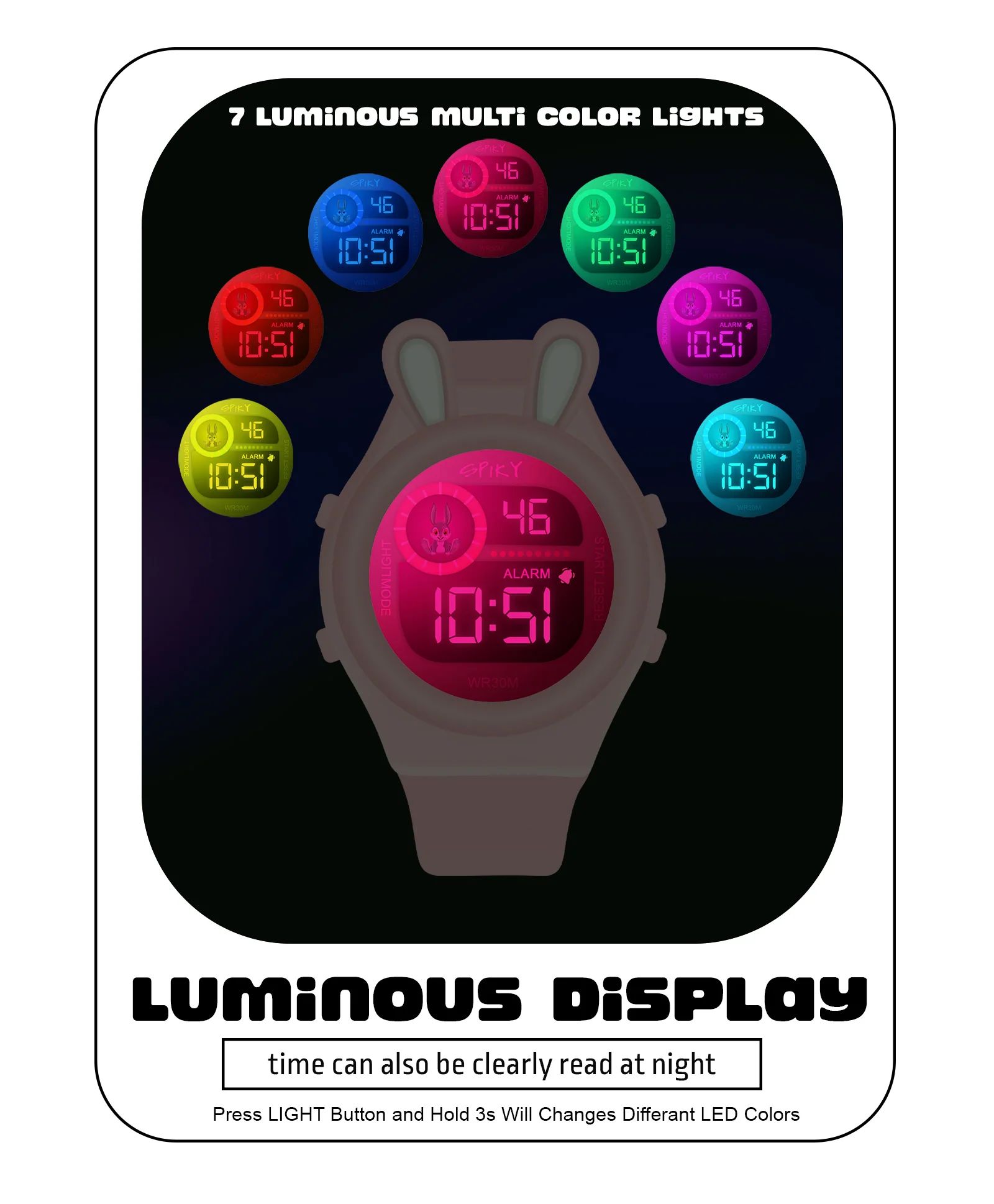 Spiky Eva26 Fun Digital Watch for Kids - Image 13