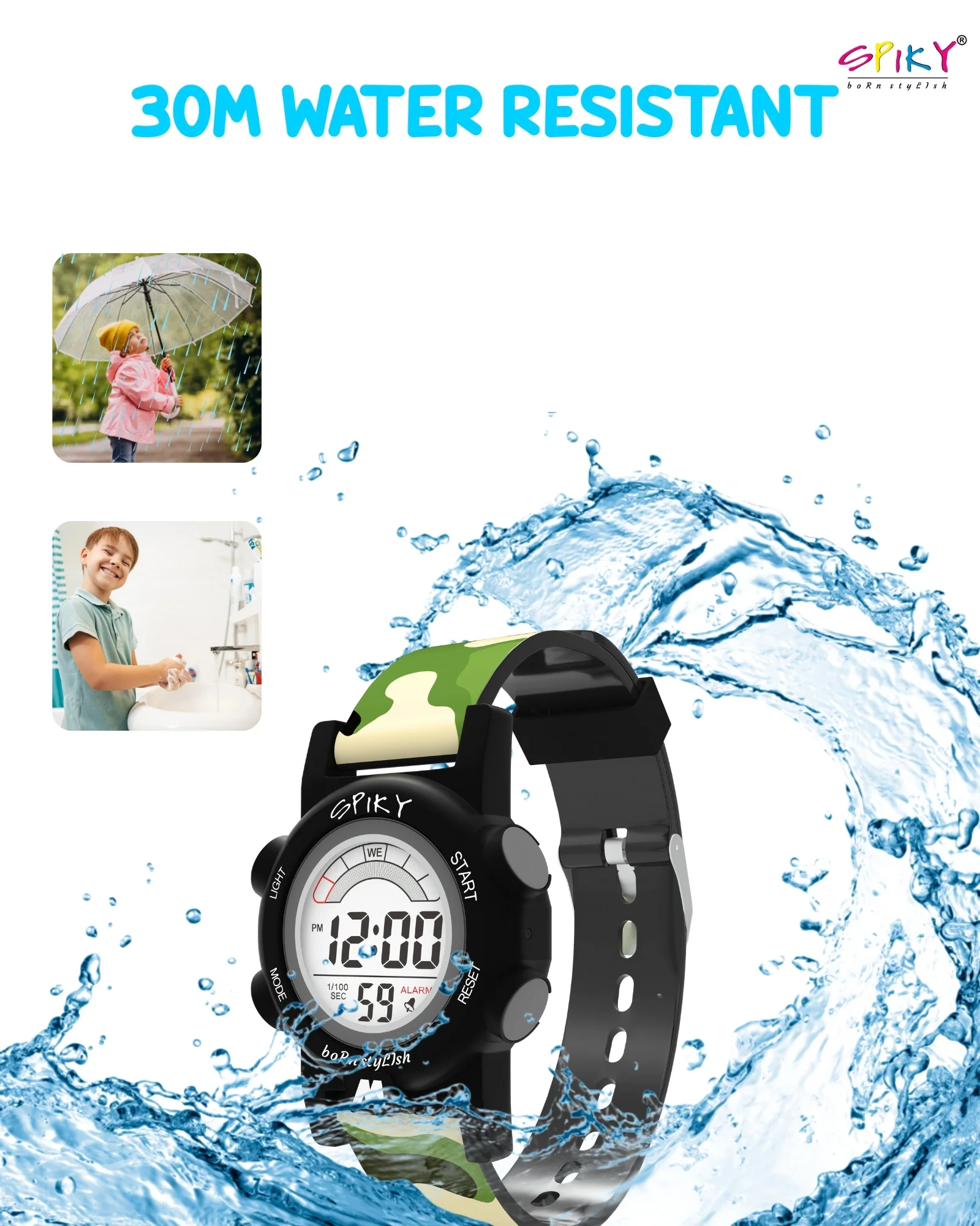 Spiky Multi-functional Digital Sports Watch for Kids Boys and Girls - Image 13