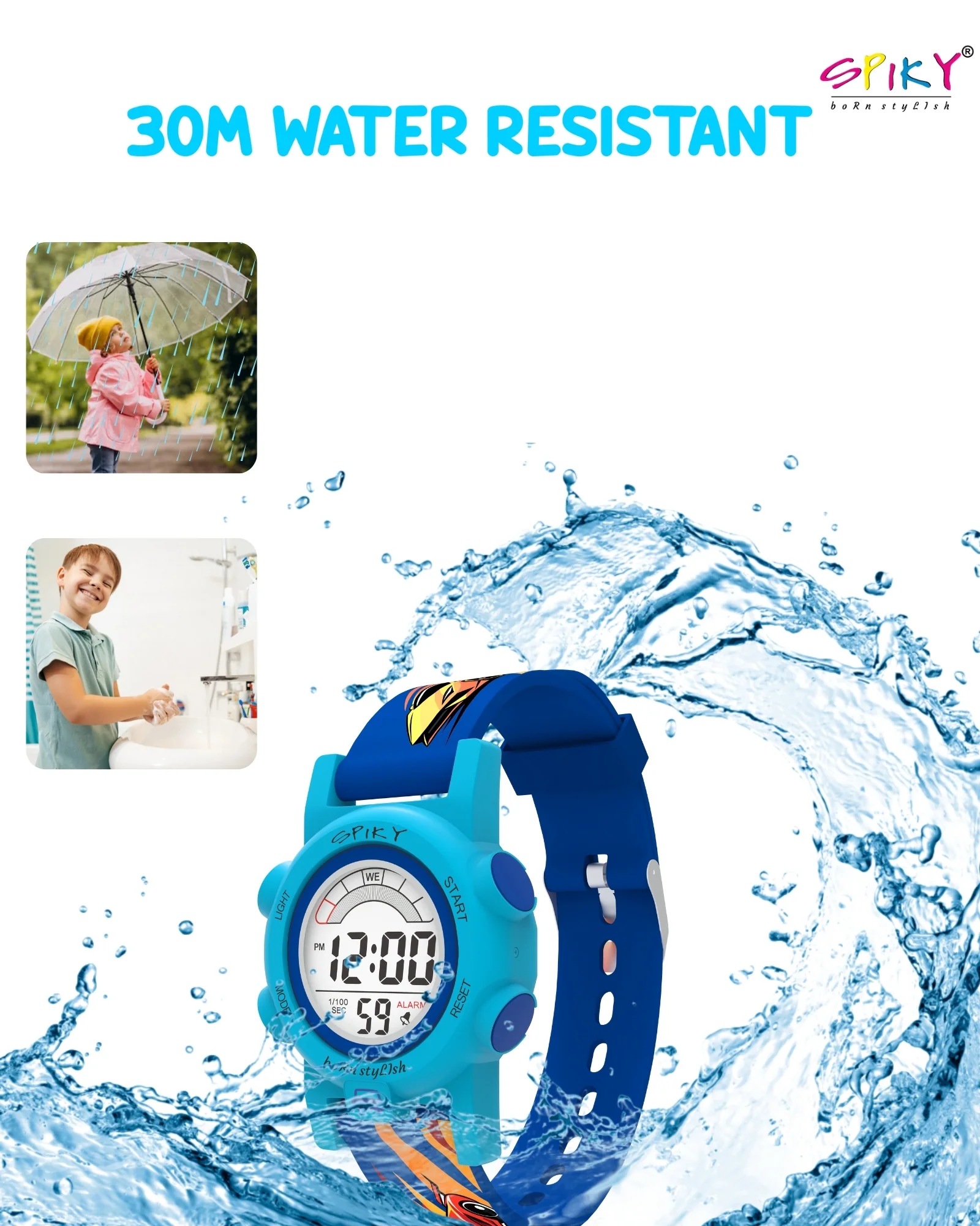 Spiky Multi-functional Digital Sports Watch for Kids Boys and Girls - Image 6