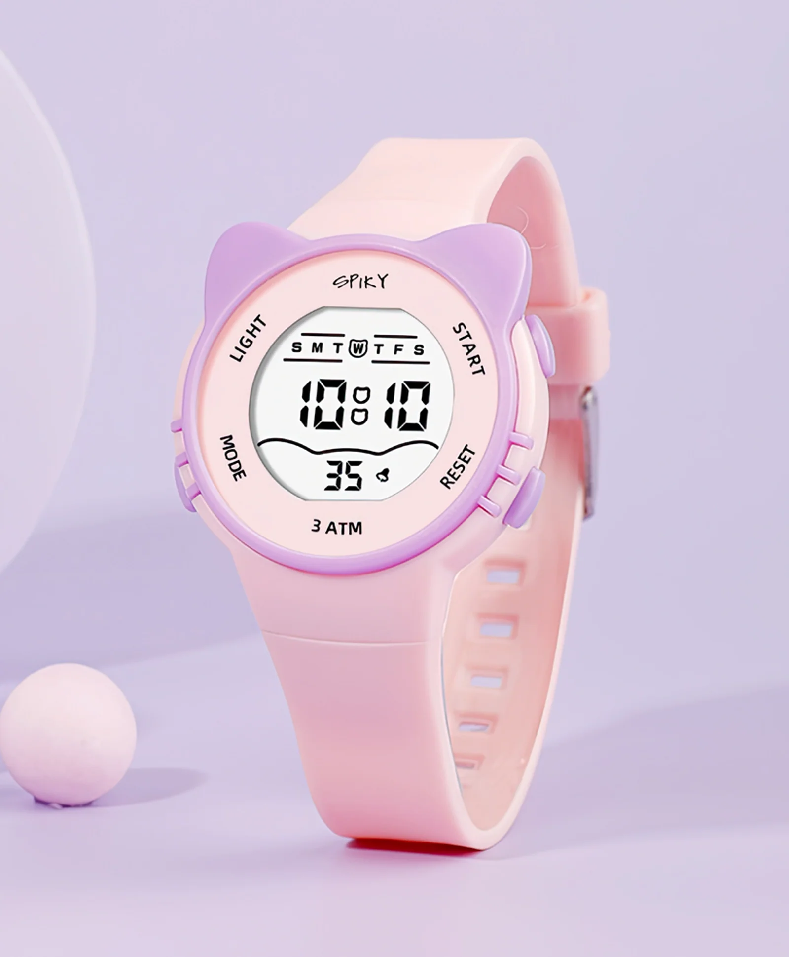 Spiky Eva12 Cat Shaped Sports Digital Watch - Image 13