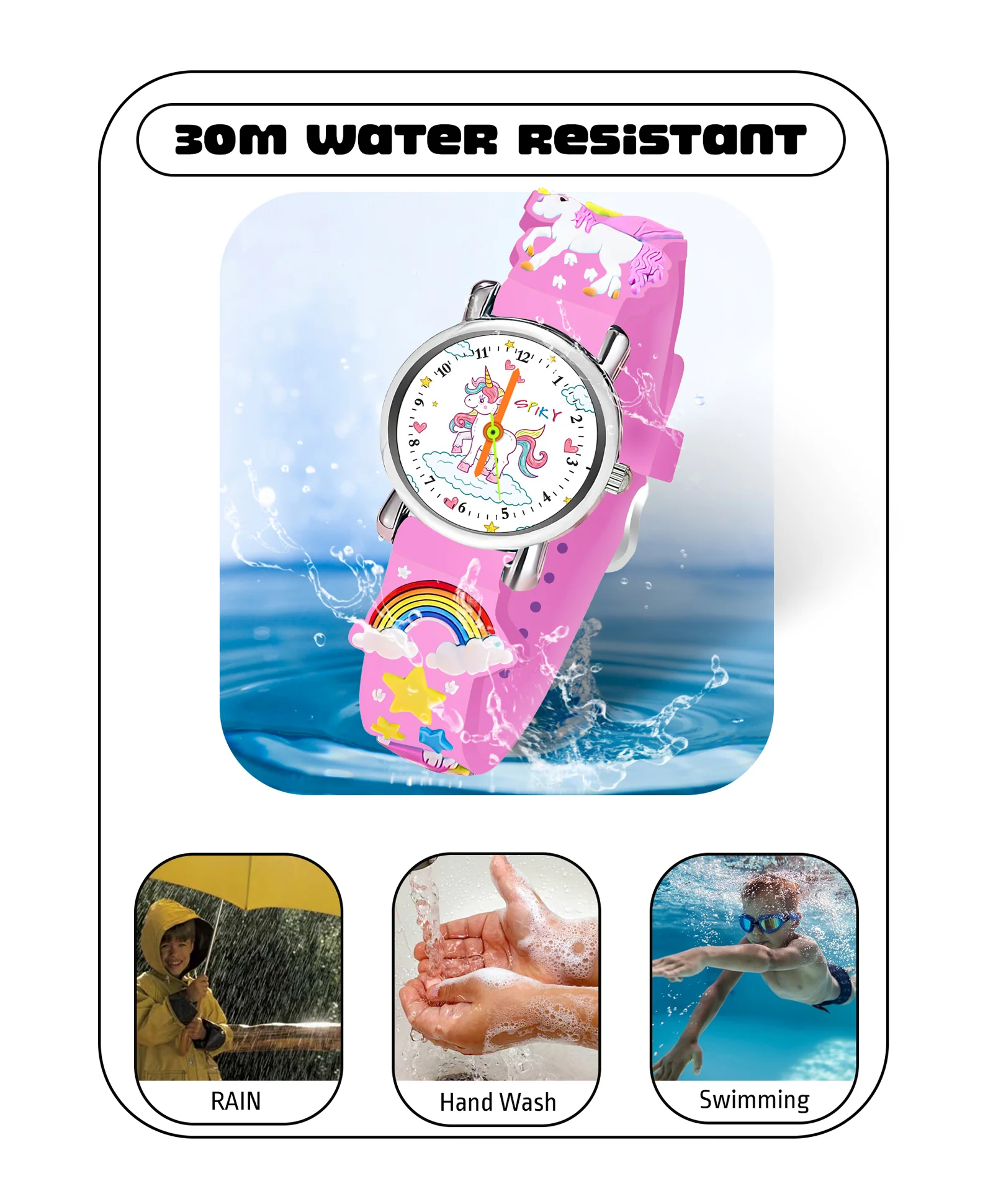 Spiky Eva9 Round Unicorn Strap Analog Watch - Image 25