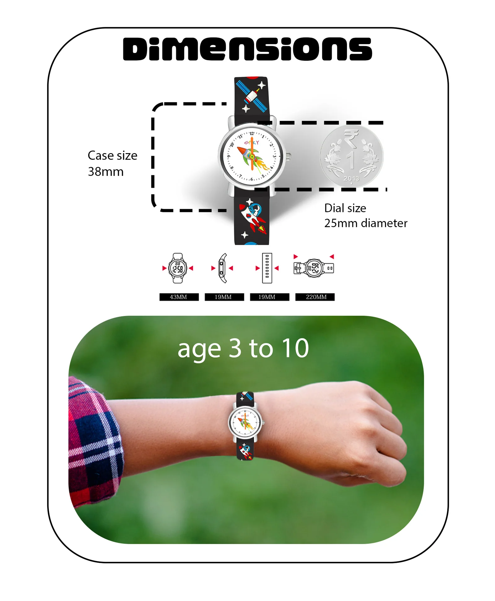 Spiky Eva9 Round Unicorn Strap Analog Watch - Image 45