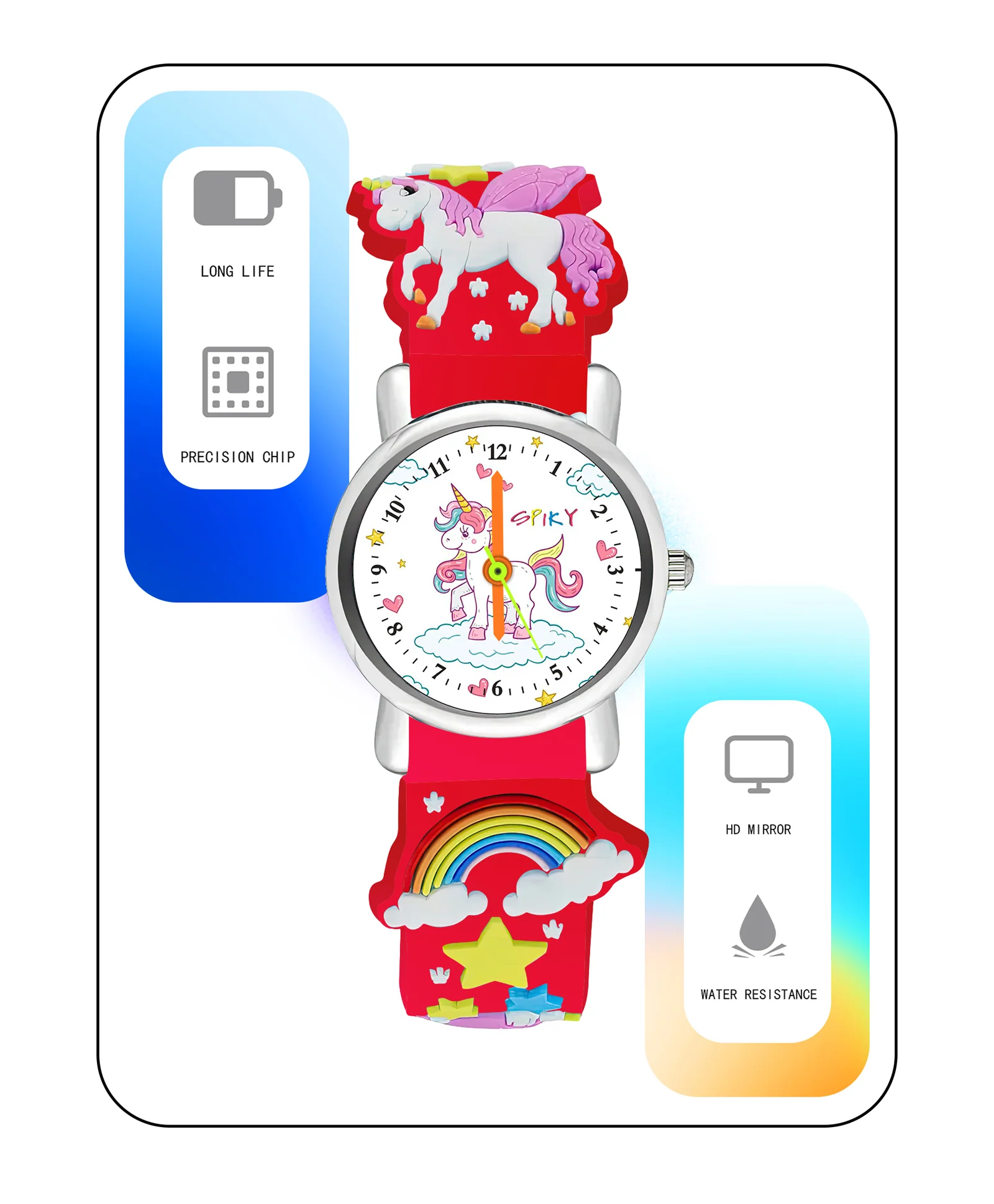 Spiky Eva9 Round Unicorn Strap Analog Watch - Image 58
