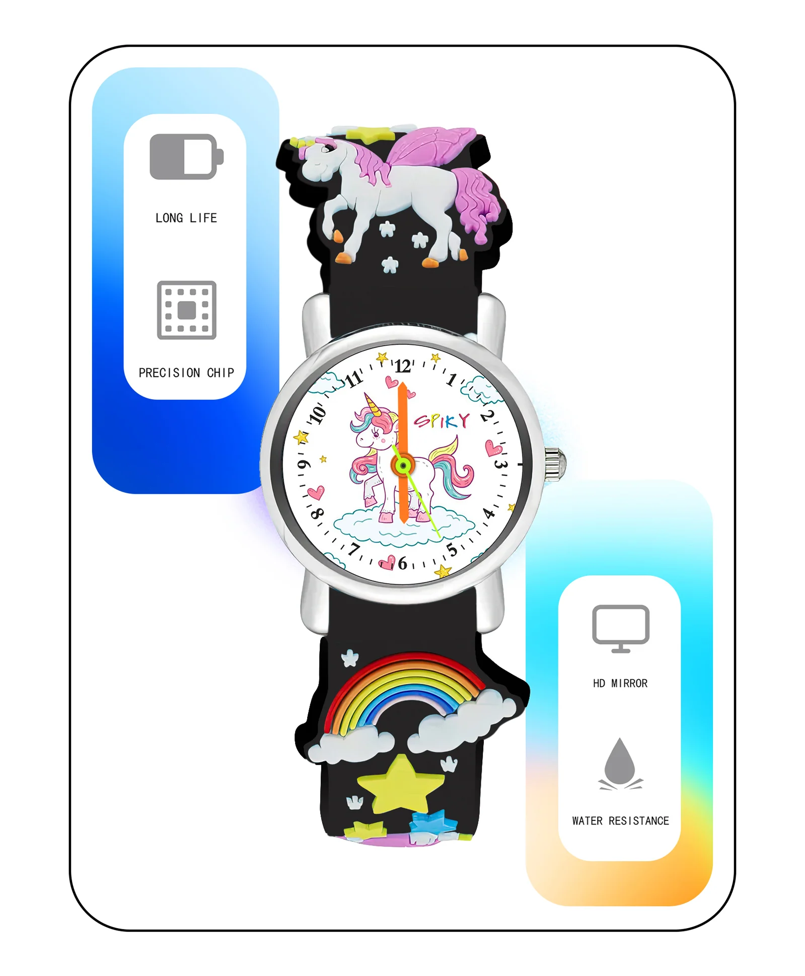 Spiky Eva9 Round Unicorn Strap Analog Watch - Image 6