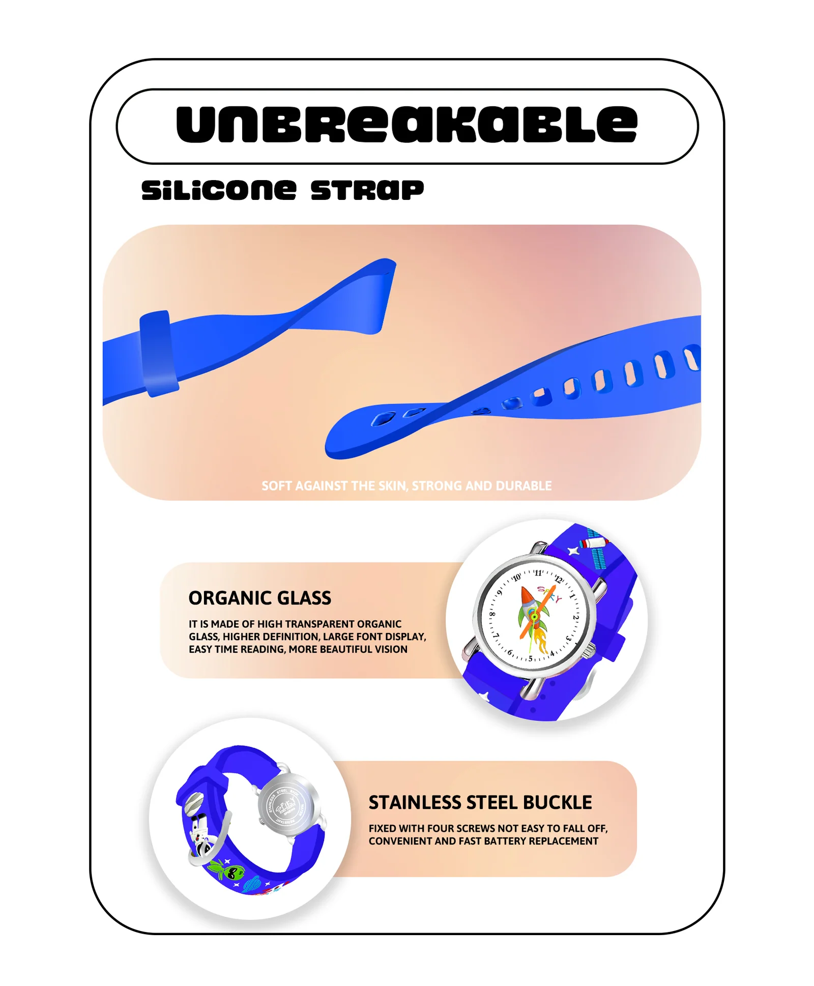 Spiky Eva9 Round Unicorn Strap Analog Watch - Image 18