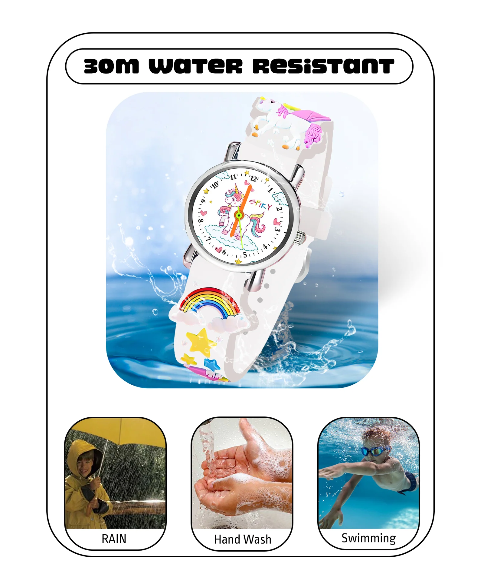 Spiky Eva9 Round Unicorn Strap Analog Watch - Image 6