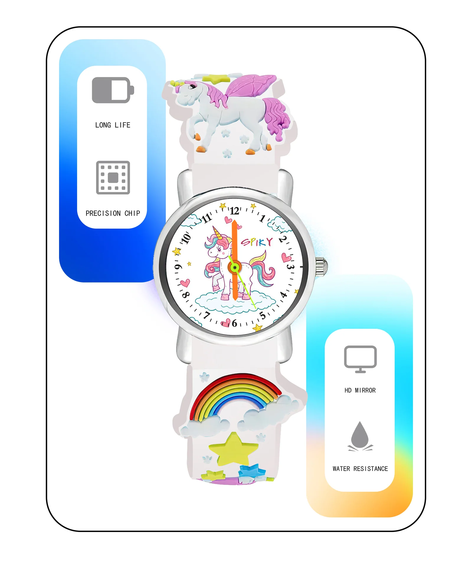 Spiky Eva9 Round Unicorn Strap Analog Watch - Image 7