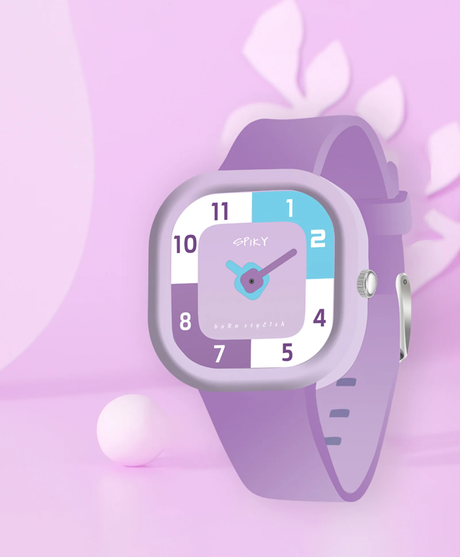 Spiky Eva10 Square Analog Watch for Kids - Image 34