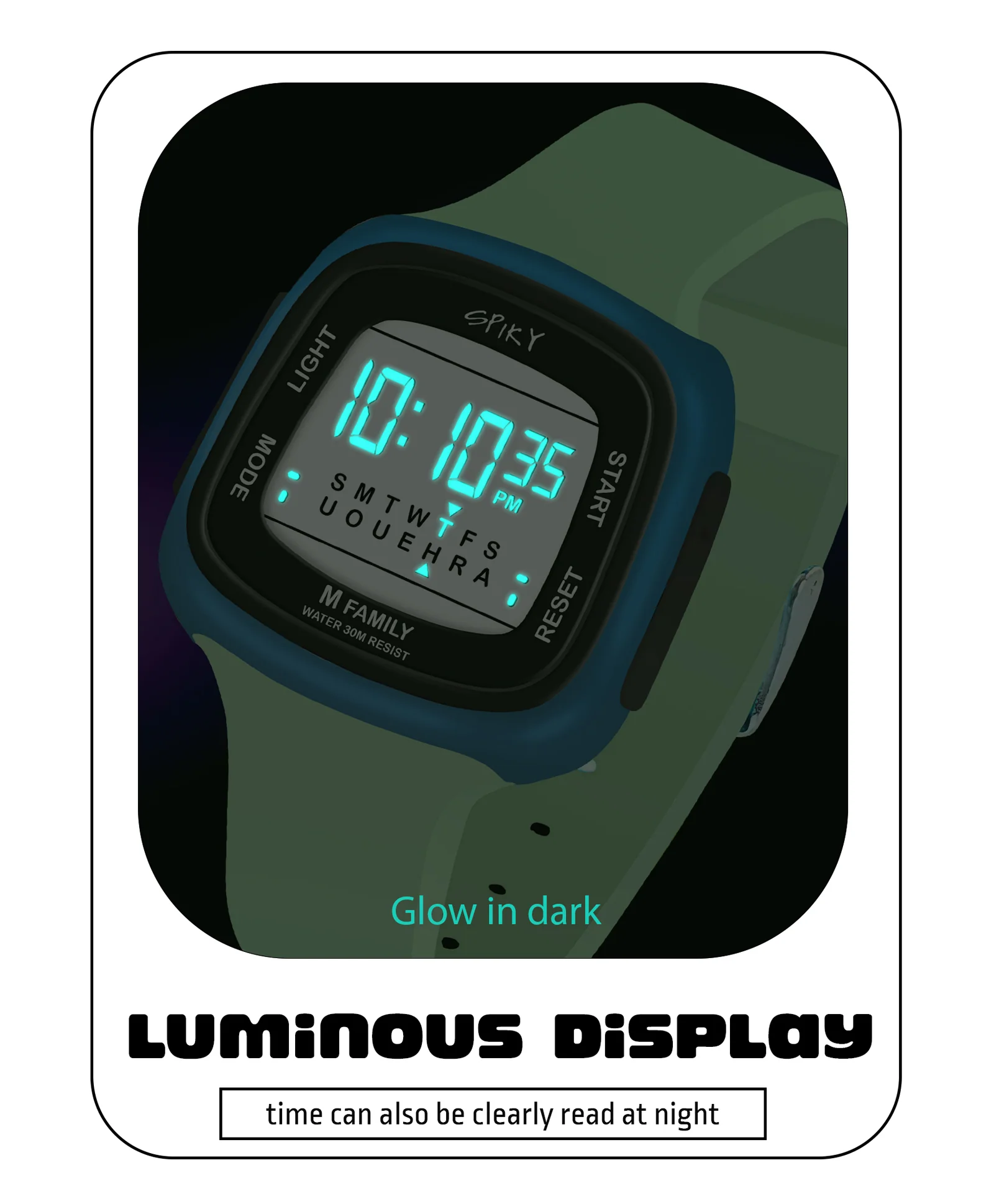 Spiky Eva16 Unique Square Digital Watch for Kids - Image 14