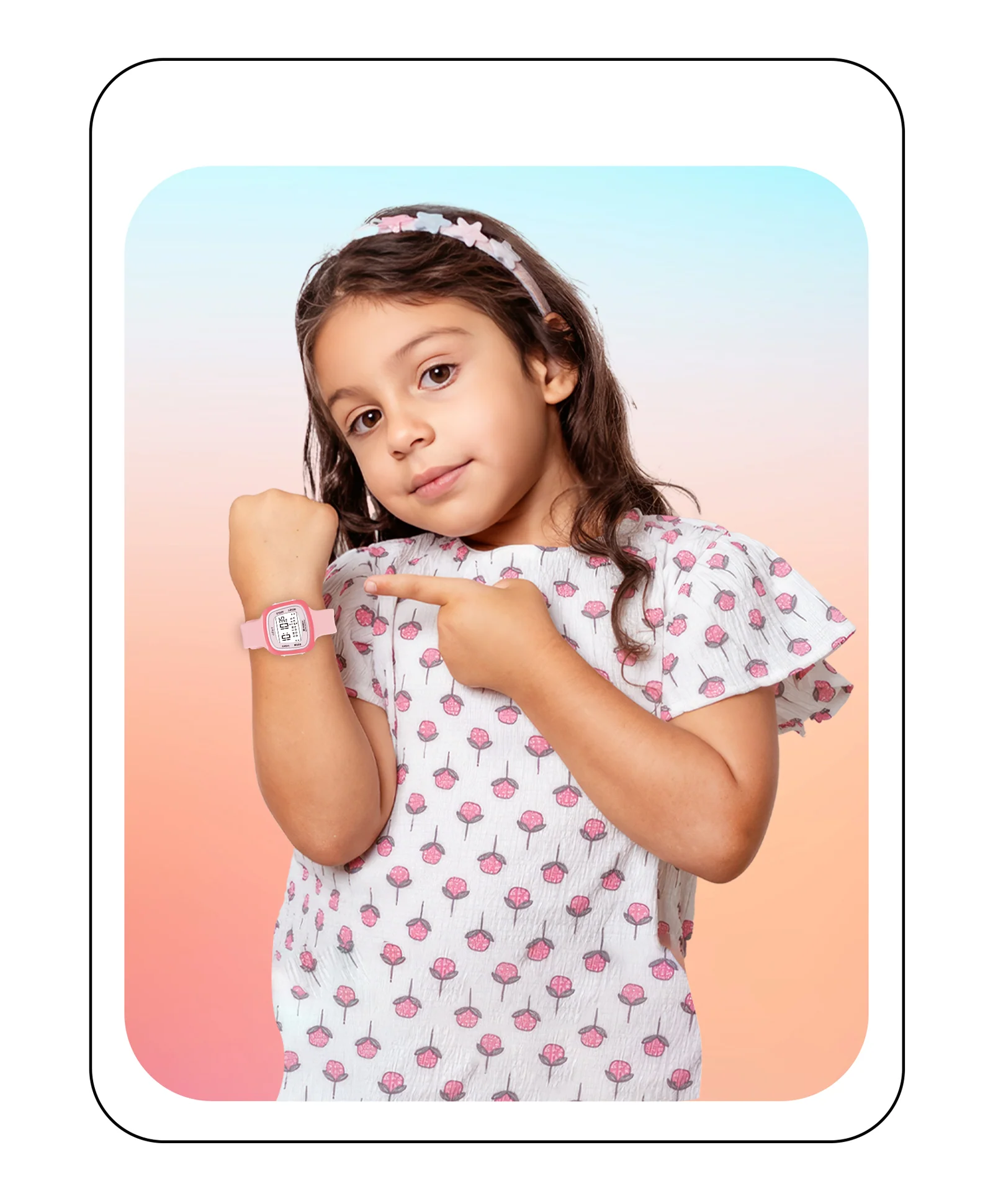 Spiky Eva16 Unique Square Digital Watch for Kids - Image 38