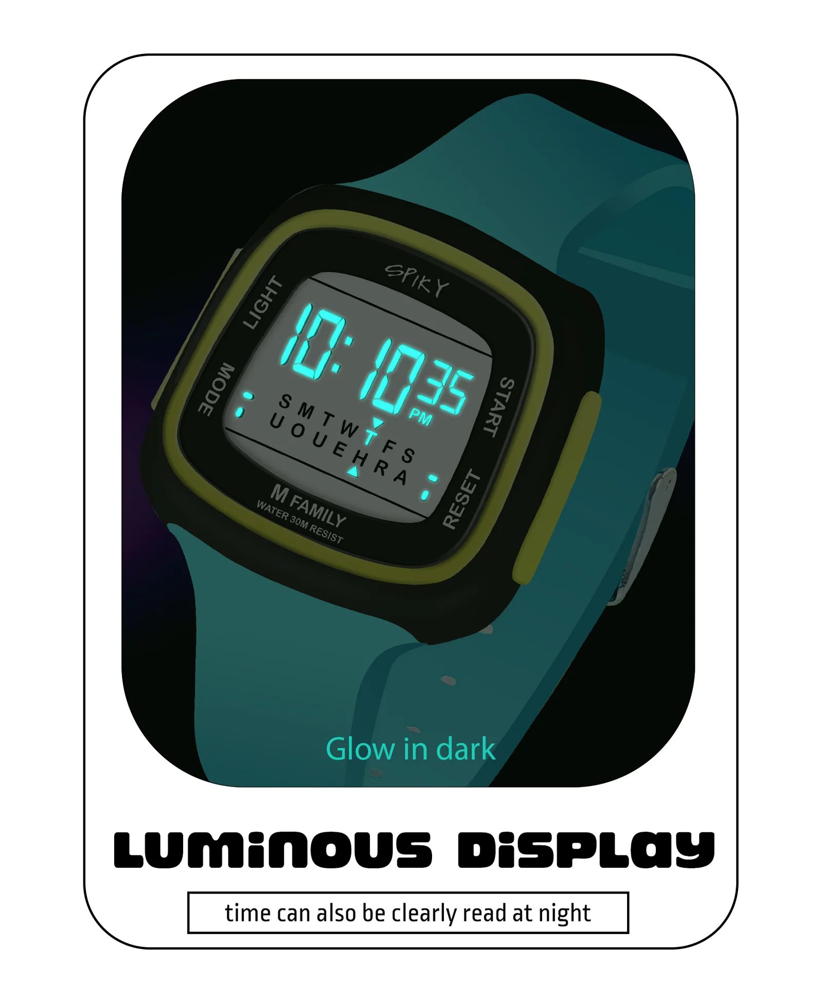 Spiky Eva16 Unique Square Digital Watch for Kids - Image 14